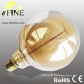 G125 60W decorative edison style light bulbs brass base